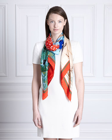 Paul Costelloe Living Tropical Lady Scarf